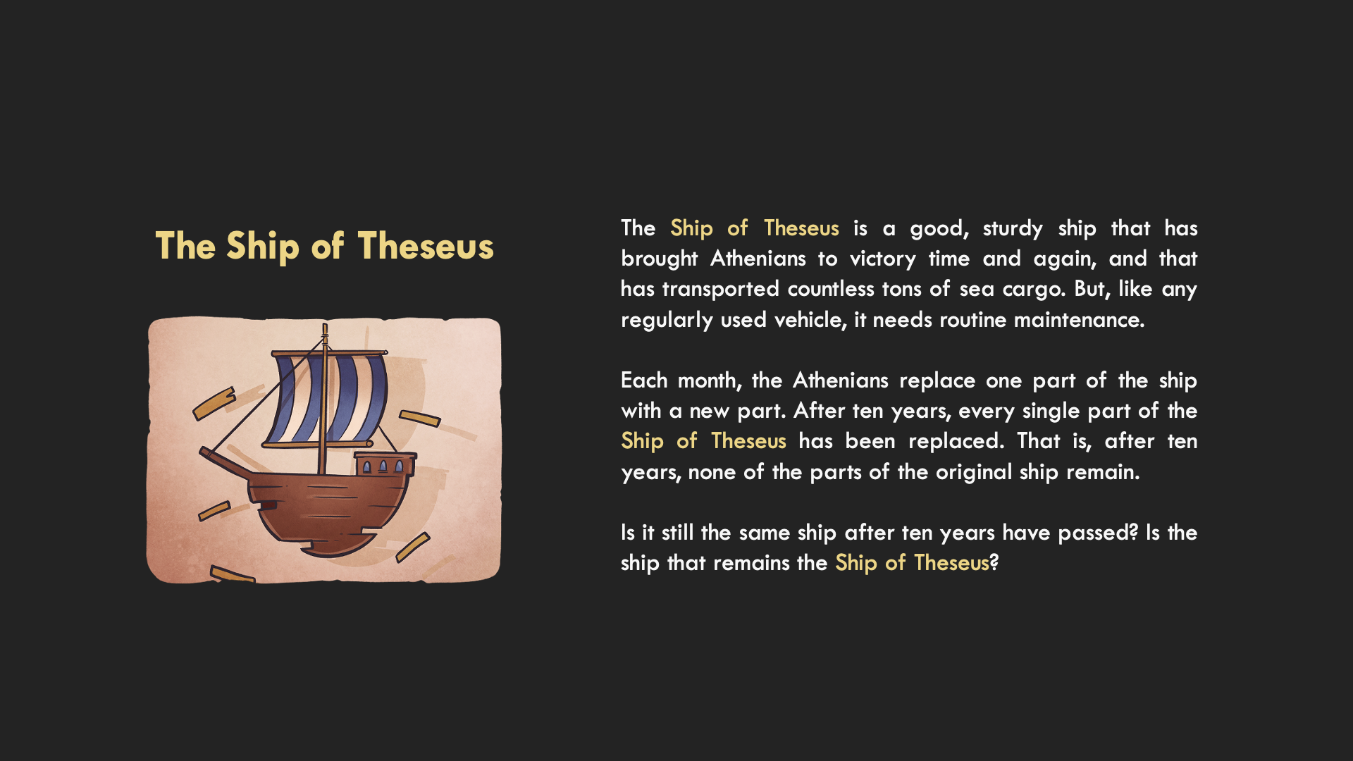 The Ship of Theseus